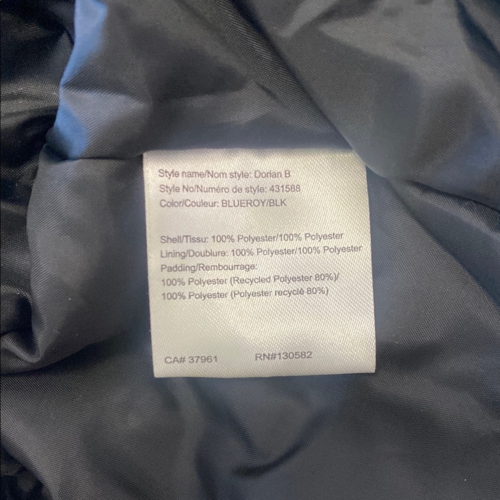 New McKinley Boys’ Dorian Blue and Black Puffer Jacket with Weather-Resistant - Picture 9 of 9